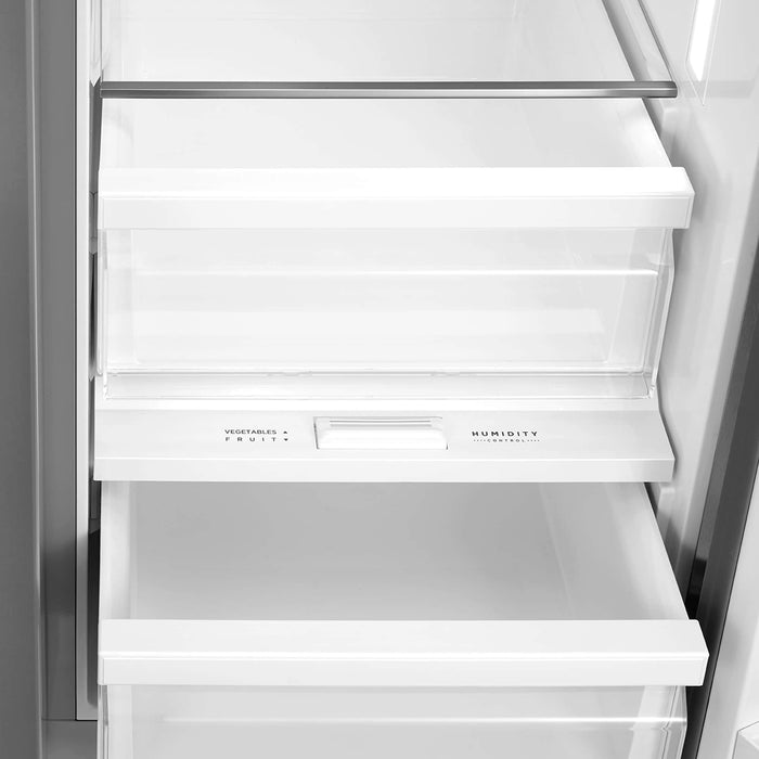 Cosmo 36-Inch 26.3 Cu. Ft. Side-by-Side Refrigerator with Water and Ice Dispenser in Stainless Steel (COS-SBSR263RHSS) Cosmo