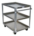 Vestil SCA3-2840 Aluminum Service Cart 3 Shelves 42-5/16 in. x 27-15/16 in. x 41-3/4 in. 660 lb. Capacity Silver