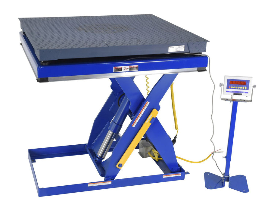 Vestil SCALE-MU-4848-5-BL steel integral scissor lift table scale option - view 2