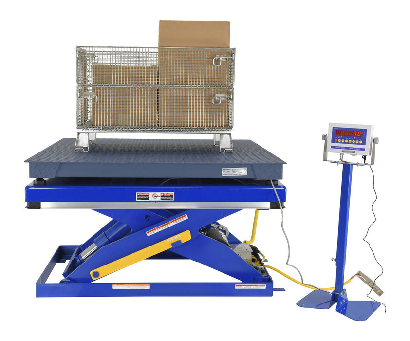 Vestil SCALE-MU-4848-5-BL steel integral scissor lift table scale option - view 4
