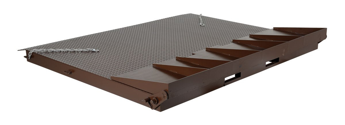 Vestil SCR-84 Steel Heavy Duty Container Ramp 84 in. Width 15,000 lb. Capacity Brown