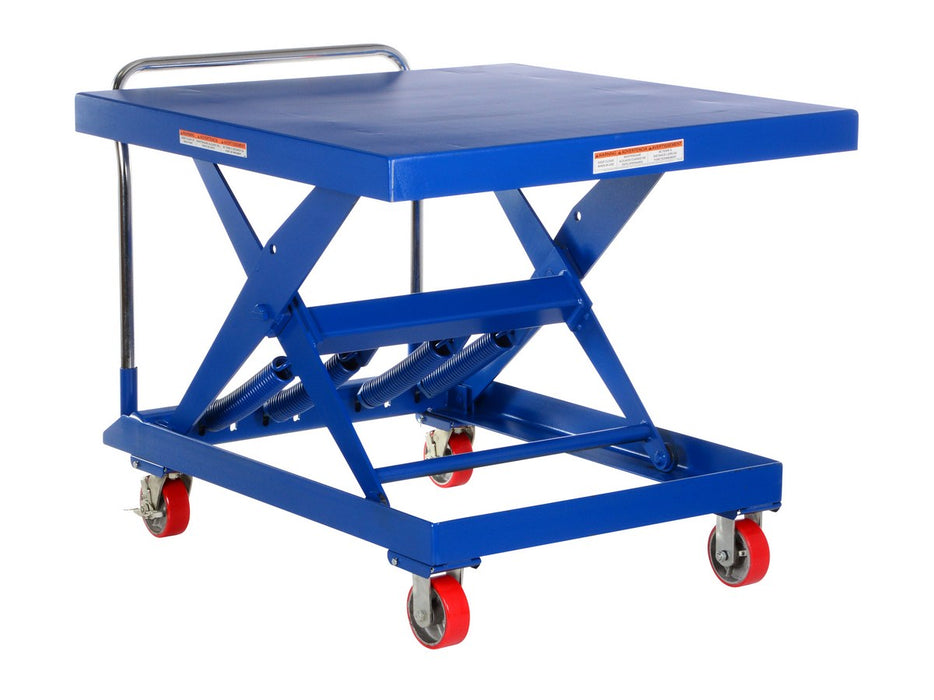 Vestil SCSC-1000-4242 Steel Auto Hite Cart 47 in. x 42 in. x 37-5/8 in. 1,000 lb. Capacity Blue