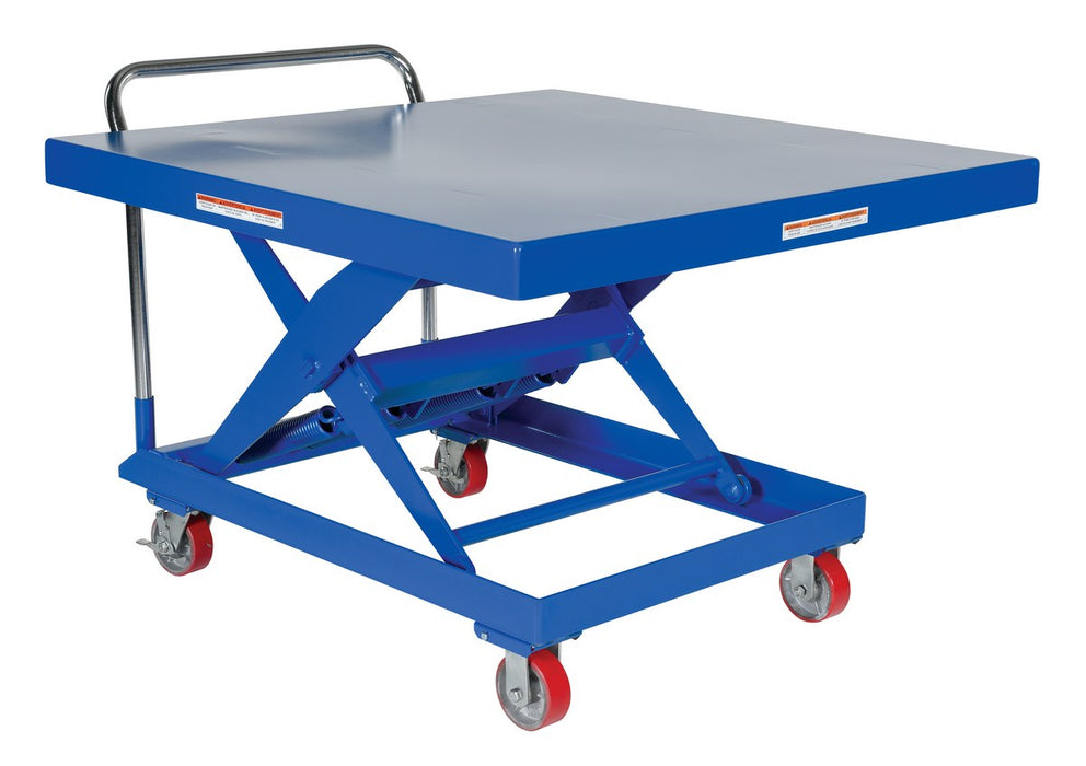 Vestil SCSC-1000-4848 Steel Auto Hite Cart 50-3/4 in. x 48 in. x 37-5/8 in. 1,000 lb. Capacity Blue