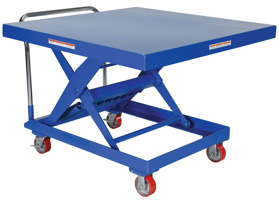 Vestil SCSC-2000-4848 Steel Auto Hite Cart 50-3/4 in. x 48 in. x 37-5/8 in. 2,000 lb. Capacity Blue