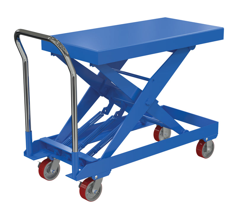 Vestil SCSC-750-2040 Steel Auto Hite Cart 49-1/8 in. x 20-7/16 in. x 37-11/16 in. 750 lb. Capacity Blue