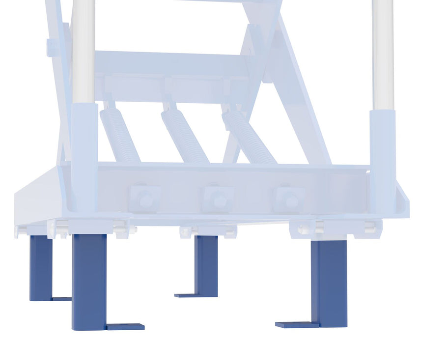 Vestil SCSC-SL5-RF steel stationary legs for auto hite cart models blue - view 2