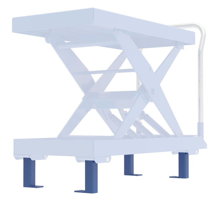 Vestil SCSC-SL5-RF steel stationary legs for auto hite cart models blue - view 3