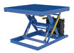 Vestil SCTAB-2000-4242-AC Steel Scissor Lift Table AC Power 55-3/8 in. x 42-3/8 in. x 32 in. 2,000 lb. Capacity Blue