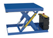 Vestil SCTAB-2000-4242-DC Steel Scissor Lift Table DC Power 55-7/16 in. x 42-3/8 in. x 32 in. 2,000 lb. Capacity Blue