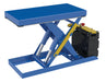 Vestil SCTAB-2500-2040-DC Steel Scissor Lift Table DC Power 51-9/16 in. x 20-1/2 in. x 32 in. 2,500 lb. Capacity Blue