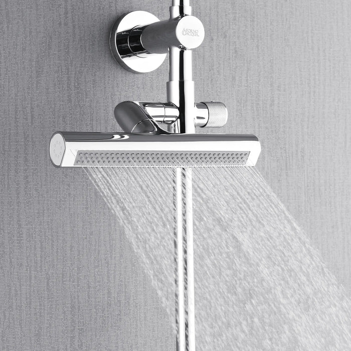 Forno Acqua Fall 9-Inch Overhead Rainfall Shower with 2.5 GPM Flow Rate, Handheld, Body Jets in Polished Stainless Steel (SCW1CP-S2)