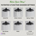 Forno Acqua Fall 8-Inch Overhead Rainfall Shower with 2.5 GPM Flow Rate, Handheld, 7 Way... Kitchen Appliance - View 10