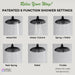 Forno Acqua Fall 8-Inch Overhead Rainfall Shower with 1.8 GPM Flow Rate, Handheld, 7 Way... Kitchen Appliance - View 13