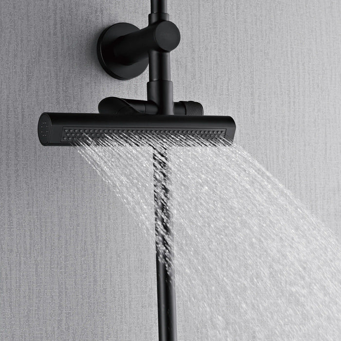 Forno Acqua Fall 8-Inch Overhead Rainfall Shower with 2.5 GPM Flow Rate, Handheld, 7 Way... Kitchen Appliance - View 9
