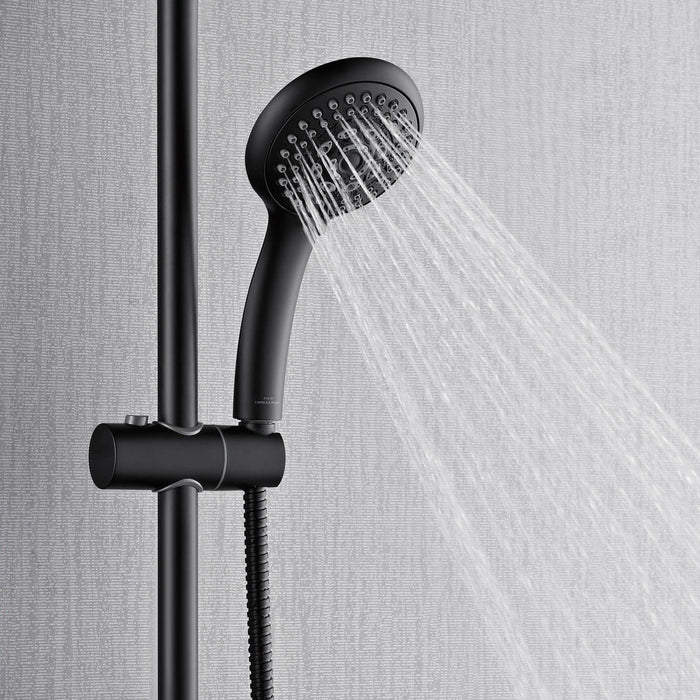 Forno Acqua Fall 8-Inch Overhead Rainfall Shower with 2.5 GPM Flow Rate, Handheld, 7 Way... Kitchen Appliance - Features