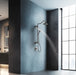 Forno Acqua Fall 8-Inch Overhead Rainfall Shower with 2.5 GPM Flow Rate, Handheld, 7 Way... Kitchen Appliance - Side View