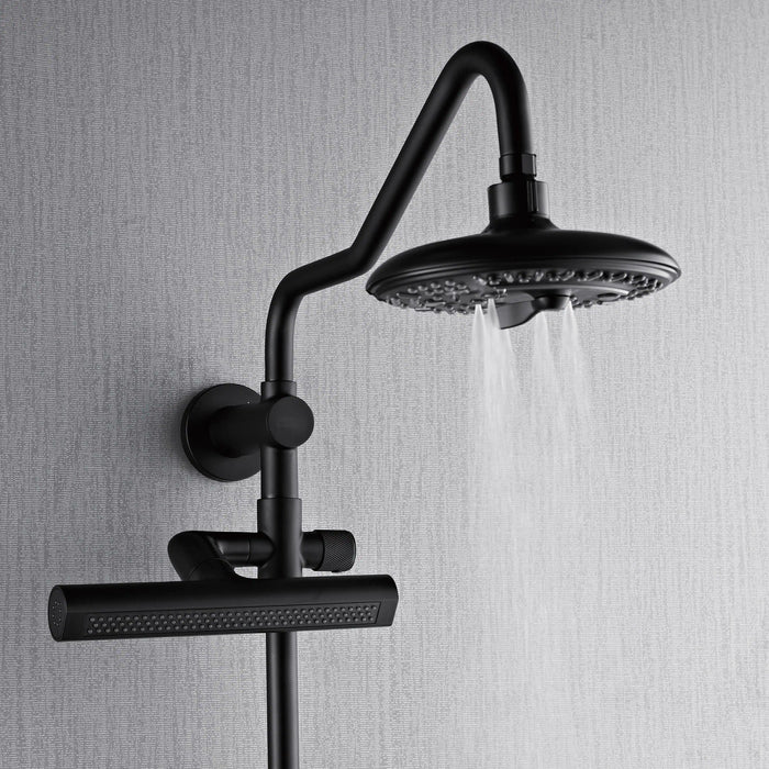 Forno Acqua Fall 8-Inch Overhead Rainfall Shower with 2.5 GPM Flow Rate, Handheld, 7 Way... Kitchen Appliance - Detail View