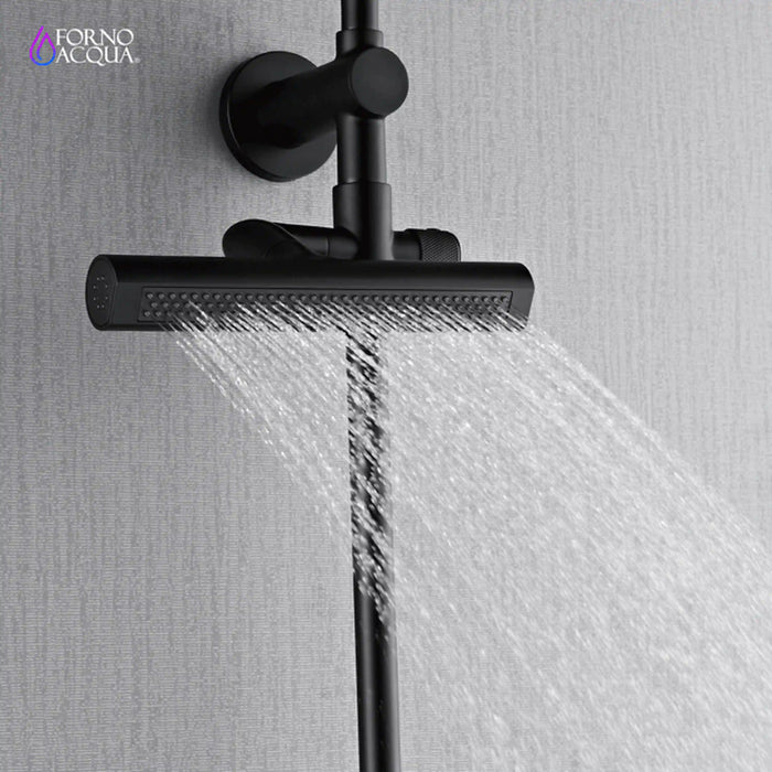 Forno Acqua Fall 8-Inch Overhead Rainfall Shower with 1.8 GPM Flow Rate, Handheld, 7 Way... Kitchen Appliance - View 9