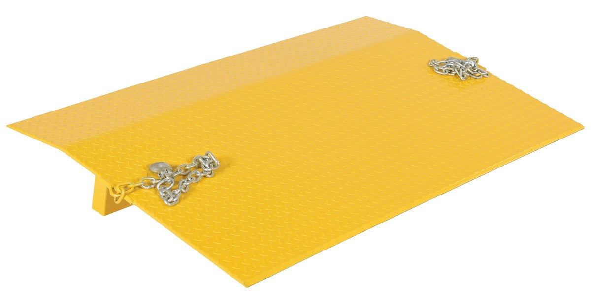 Vestil SE-6036 Steel Truck Dock Plate 36 in. x 60 in. x 8-9/16 in. 5,150 lb. Capacity Yellow