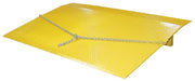 Vestil SEH-4848 Steel Truck Dock Plate 48 in. x 48 in. x 9-11/16 in. 5,500 lb. Capacity Yellow