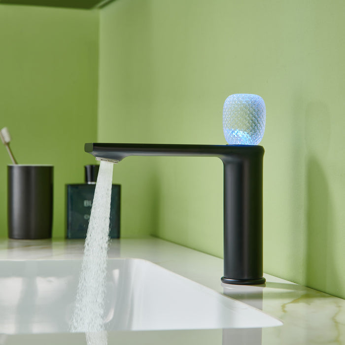 wonderland shower inc Lumina crystal Single Handle Single Hole Bathroom Sink Faucet with Pop up drain overflow - View 19