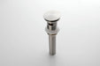 Brushed Gold or matte black or brushed nickel Bathroom Sink Faucet single handle with pop up overflow brass drain - view 21