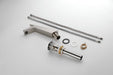 Brushed Gold or matte black or brushed nickel Bathroom Sink Faucet single handle with pop up overflow brass drain - view 20