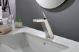 Brushed Gold or matte black or brushed nickel Bathroom Sink Faucet single handle with pop up overflow brass drain - view 19