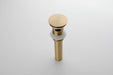 Brushed Gold or matte black or brushed nickel Bathroom Sink Faucet single handle with pop up overflow brass drain - lifestyle in-use