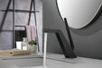 Brushed Gold or matte black or brushed nickel Bathroom Sink Faucet single handle with pop up overflow brass drain - control panel detail