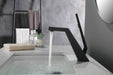 Brushed Gold or matte black or brushed nickel Bathroom Sink Faucet single handle with pop up overflow brass drain - interior view