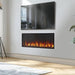 SimpliFire Scion 43 with clear crystals installed in a room