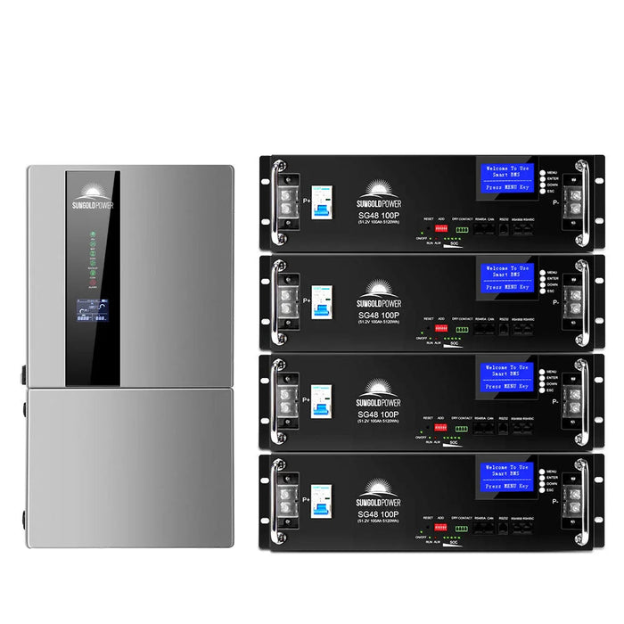 Green Vista Living Sungold Power 11.4KW Hybrid Inverter 48V Split Phase SGN11.4KHB-48 - Installation View