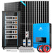 Green Vista Living Off Grid Solar Kit 10KW 48VDC 120V/240V 25.6KWH Lithium Battery 12 X 550 Watts Solar... - Side View