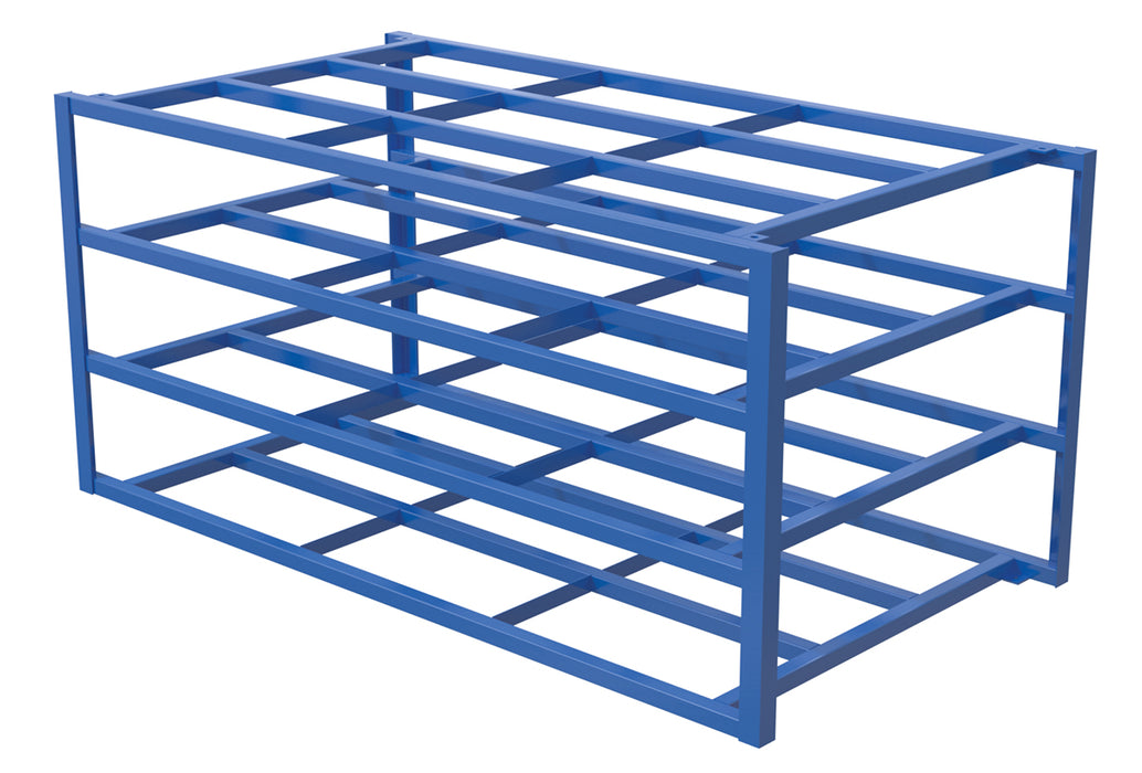 Vestil SHEET-R-57-HB-1 Steel Sheet Rack 3 Large Shelves 102-3/4 in. x 54-1/2 in. x 48 in. 2,000 lb. Capacity Per Shelf Blue