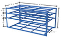 Vestil SHEET-R-57-HB-3 steel sheet rack dimensions diagram
