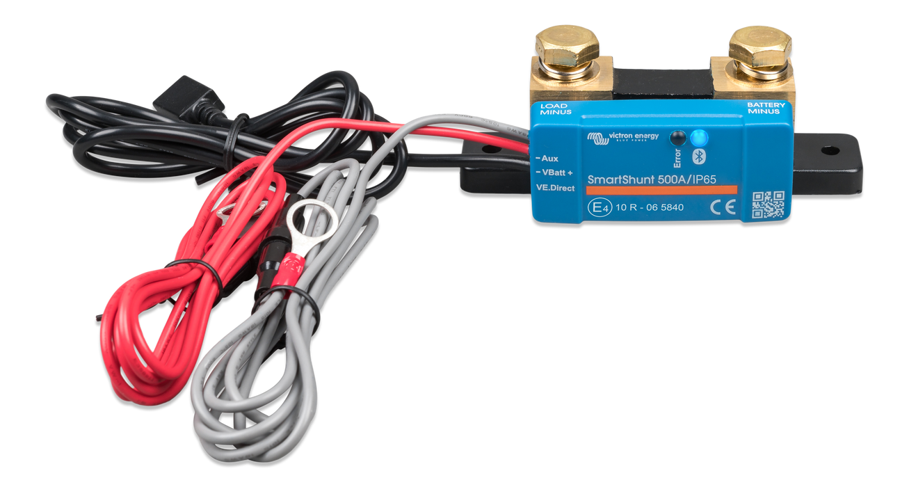 Victron SmartShunt 500A/50mV IP65 Bluetooth Battery Monitor Waterproof Smart Battery Shunt