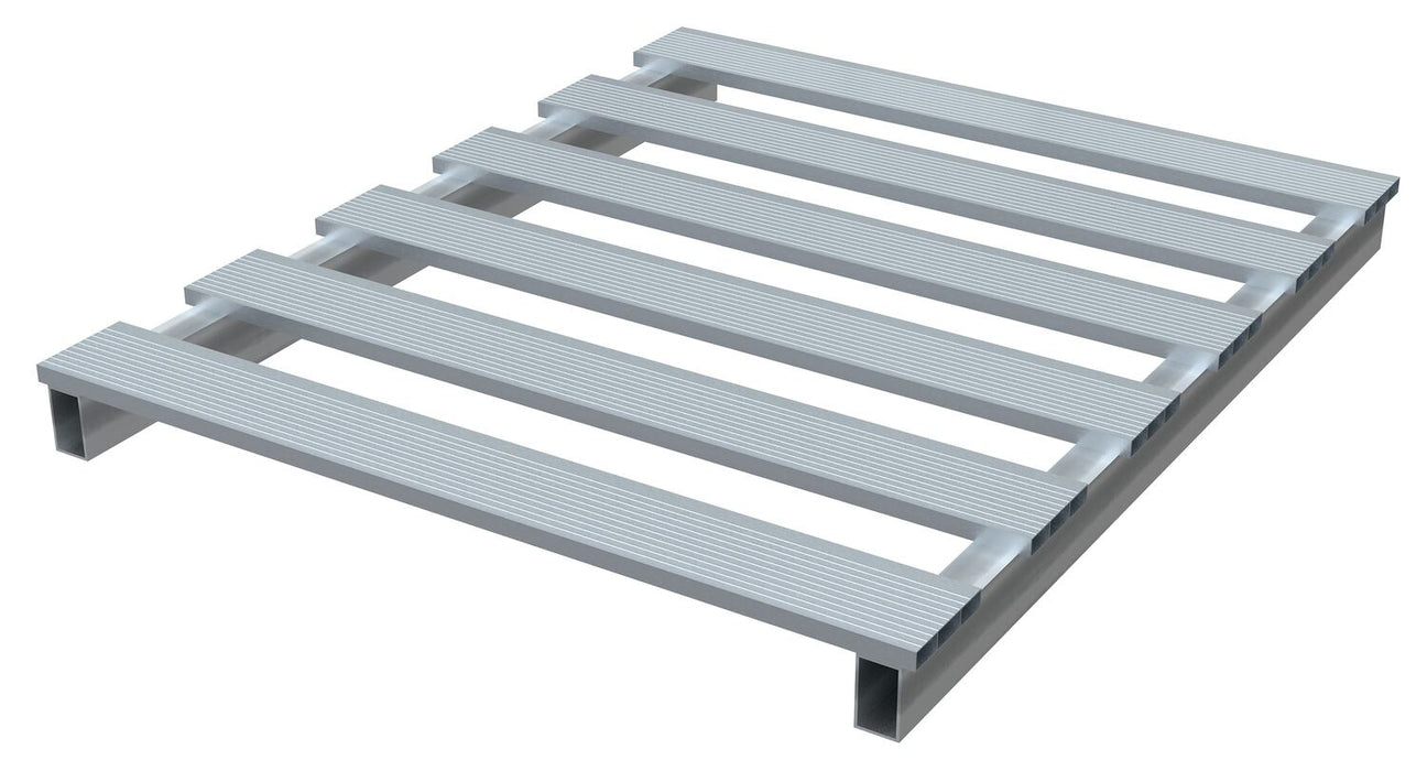Vestil SKID-4048-A Aluminum Half Skid 48 in. x 39-7/8 in. x 3-3/4 in. 4,000 lb. Capacity Silver