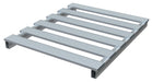 Vestil SKID-4048-A Aluminum Half Skid 48 in. x 39-7/8 in. x 3-3/4 in. 4,000 lb. Capacity Silver