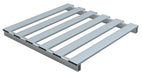 Vestil SKID-4248-A Aluminum Half Skid 48 in. x 41-7/8 in. x 3-3/4 in. 4,000 lb. Capacity Silver