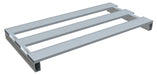 Vestil SKID-4824-A Aluminum Half Skid 24 in. x 47-7/8 in. x 3-3/4 in. 4,000 lb. Capacity Silver