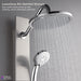 Forno Acqua Spa 9-Inch Overhead Rainfall Shower Panel with 1.8 GPM Flow Rate and... Kitchen Appliance - Detail View