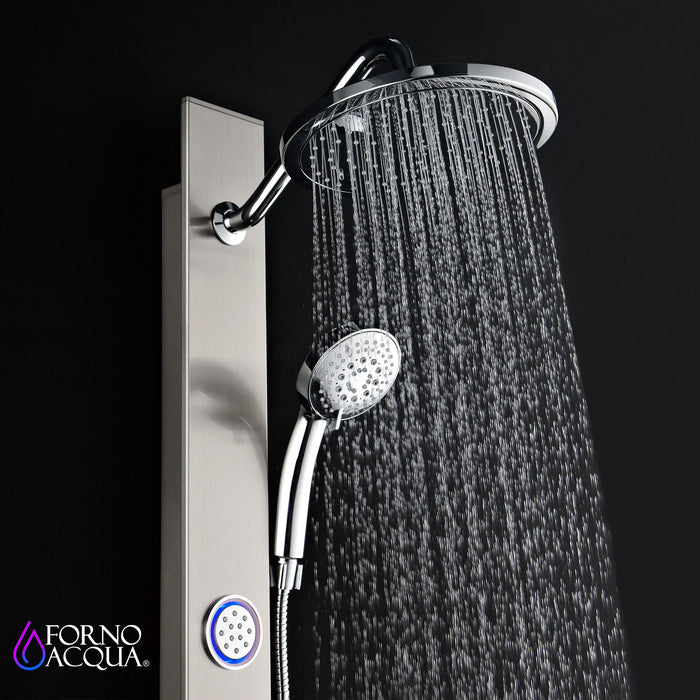 Forno Acqua Spa 9-Inch Overhead Rainfall Shower Panel with 1.8 GPM Flow Rate and SensoTemp... Kitchen Appliance - Close-Up