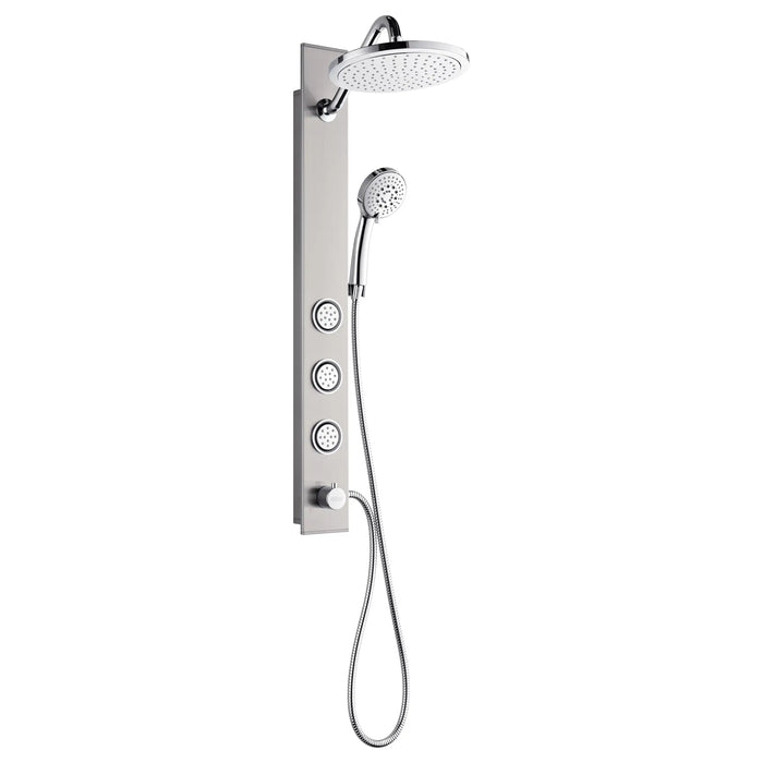 Forno Acqua Spa 9-Inch Overhead Rainfall Shower Panel with 1.8 GPM Flow Rate and SensoTemp, Handheld... Kitchen Appliance