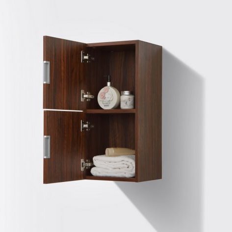 KubeBath Bliss 14" Wide by 24" High Linen Side Cabinet With One Door