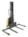 Vestil SLNM-63-AA Steel Narrow Mast Stacker DC Powered 63 in. Raised Height Adjustable Forks and Support Legs 1,000 lb. Capac
