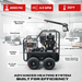 SANITMAX SM4000 Hot & Cold Water Gas Pressure Washer – 4,000 PSI, 4.0 GPM, Diesel Heated, Professional... - Detail View