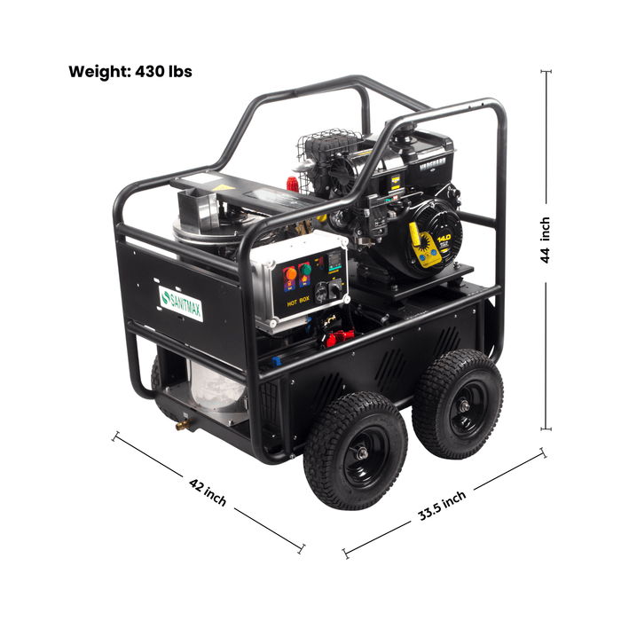 SANITMAX SM4000 Hot & Cold Water Gas Pressure Washer – 4,000 PSI, 4.0 GPM, Diesel Heated, Professional... - Features