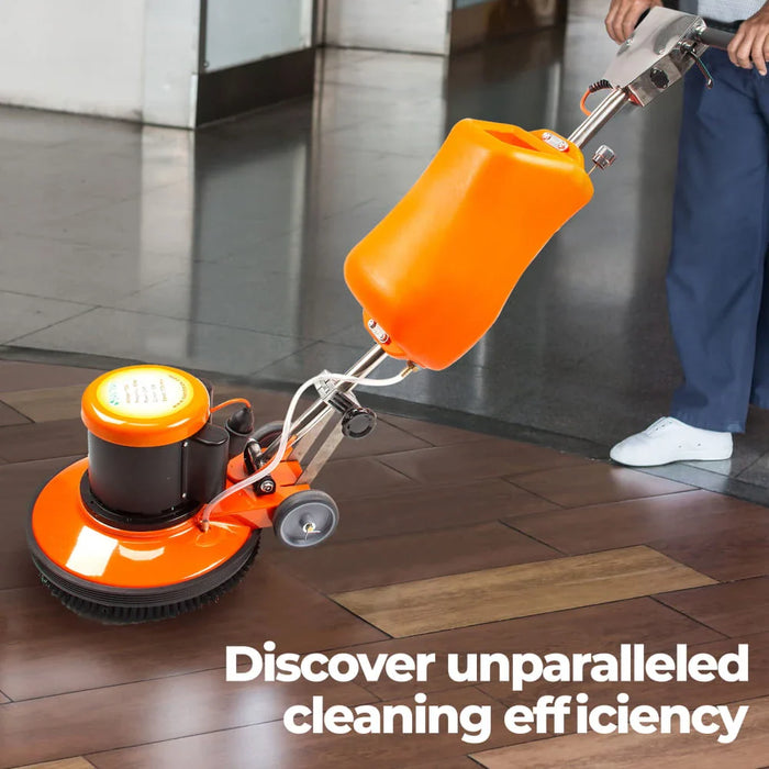 SANITMAX SM420AC 17" Professional Multi-Functional Floor Buffer Scrubber - High Power, Large Capacity... - Installation View