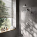 Forno Acqua Fall Mini 9-Inch Overhead Rainfall Shower with 2.5 GPM Flow Rate, Handheld, 7... Kitchen Appliance - Side View